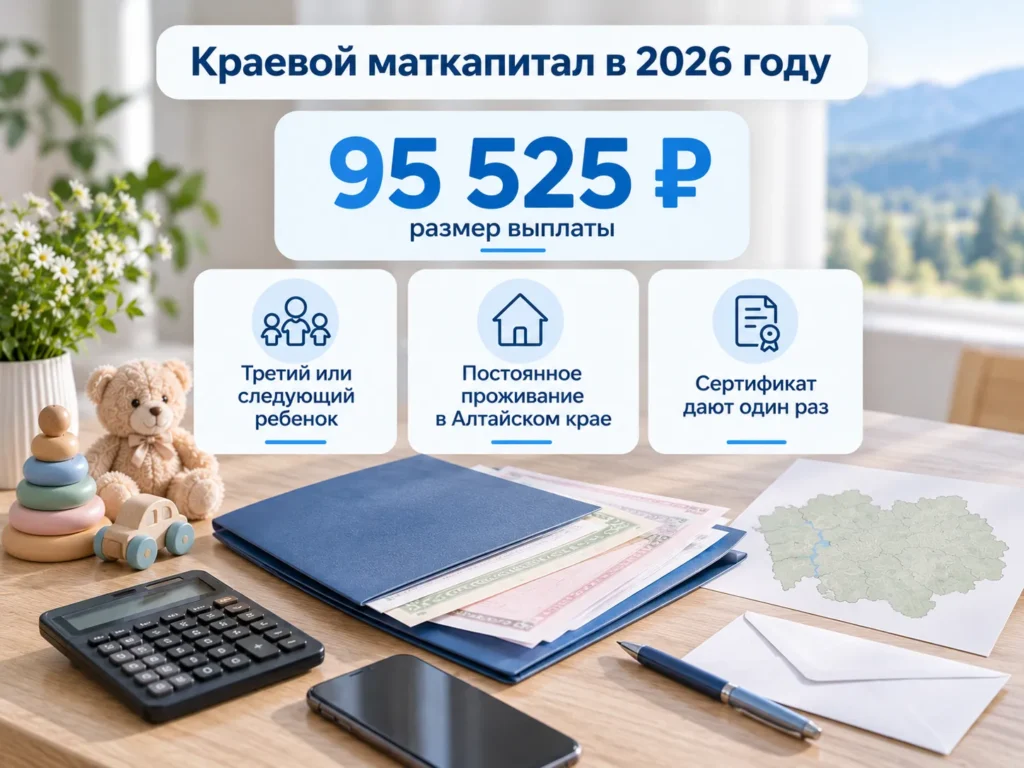 Размер и условия регионального маткапитала в Алтайском крае