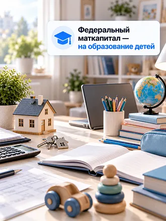 Федеральный маткапитал можно направить на образование детей